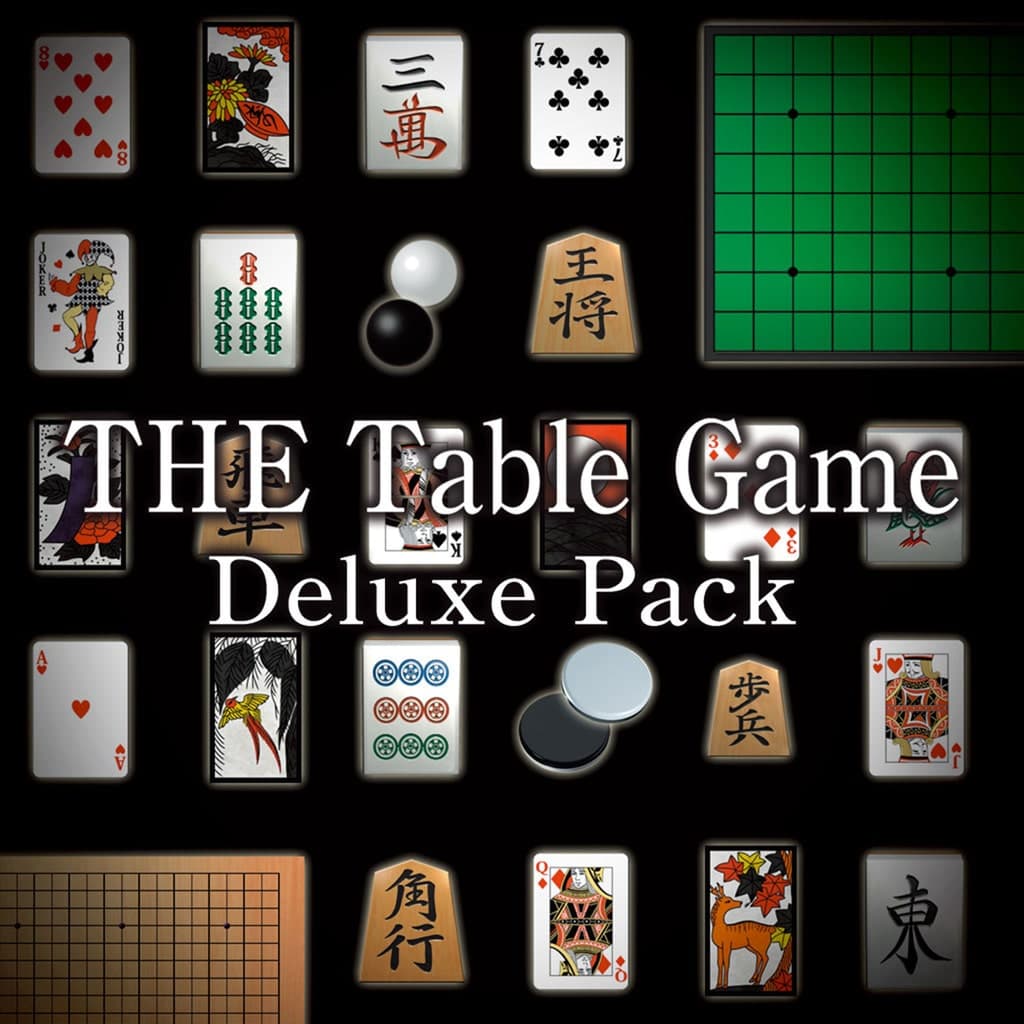 THE Table Game Deluxe Pack -Mahjong, Go, Shogi, Tsume Shogi, Othello, Card, Hanafuda, Shisen Mahjong Solitaire, Chess, Backgammon